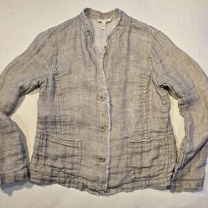 Eileen Fisher Textured Gray Blazer